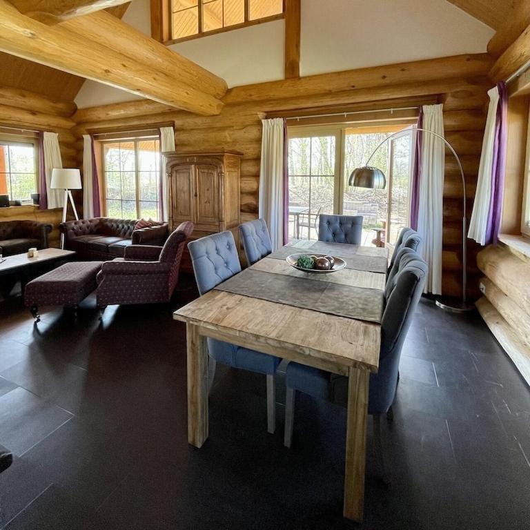 Unieke Houten Villa Met Sauna In Twente - 5P Den Ham Esterno foto