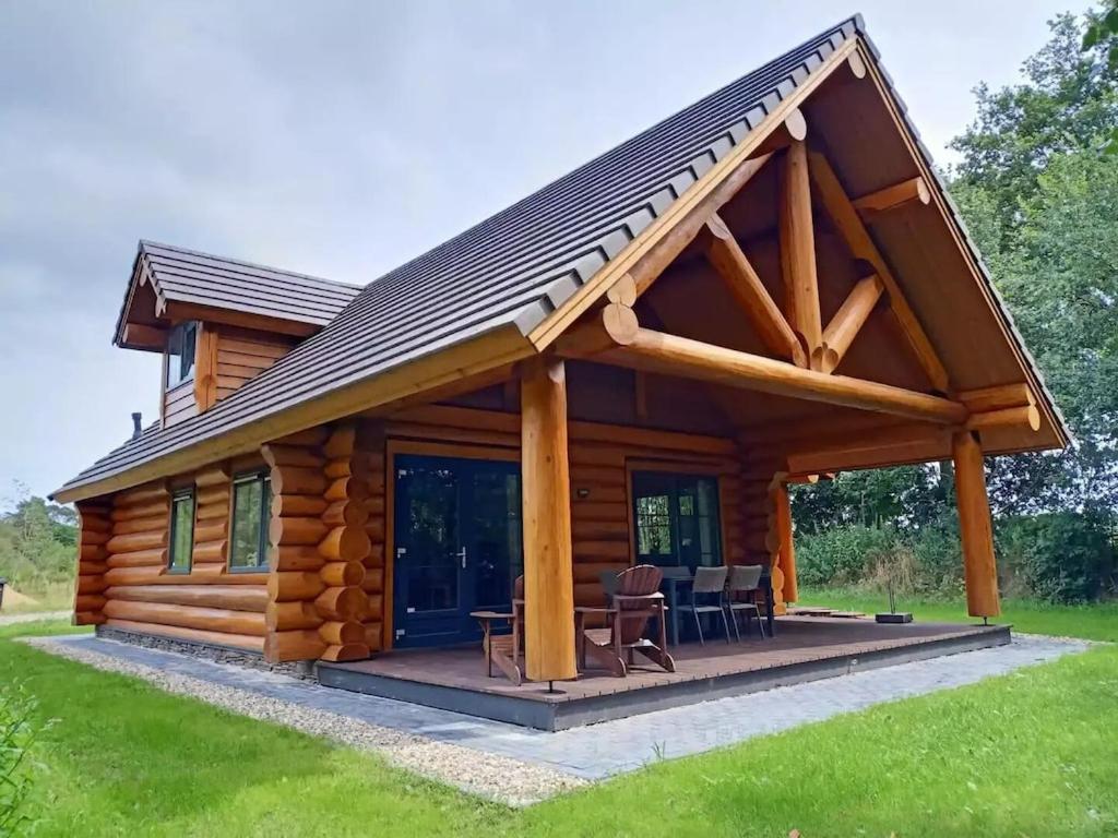 Unieke Houten Villa Met Sauna In Twente - 5P Den Ham Esterno foto