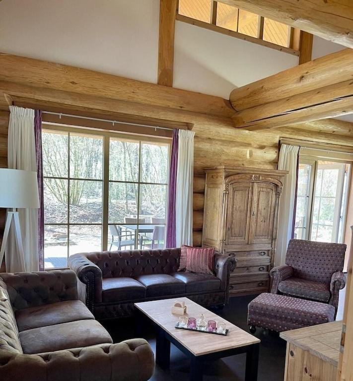 Unieke Houten Villa Met Sauna In Twente - 5P Den Ham Esterno foto