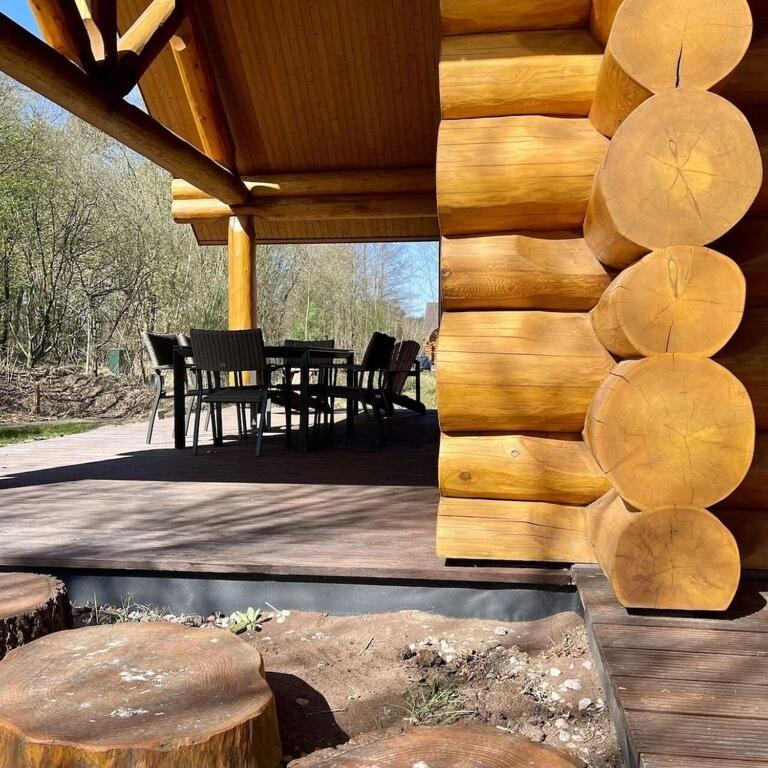 Unieke Houten Villa Met Sauna In Twente - 5P Den Ham Esterno foto