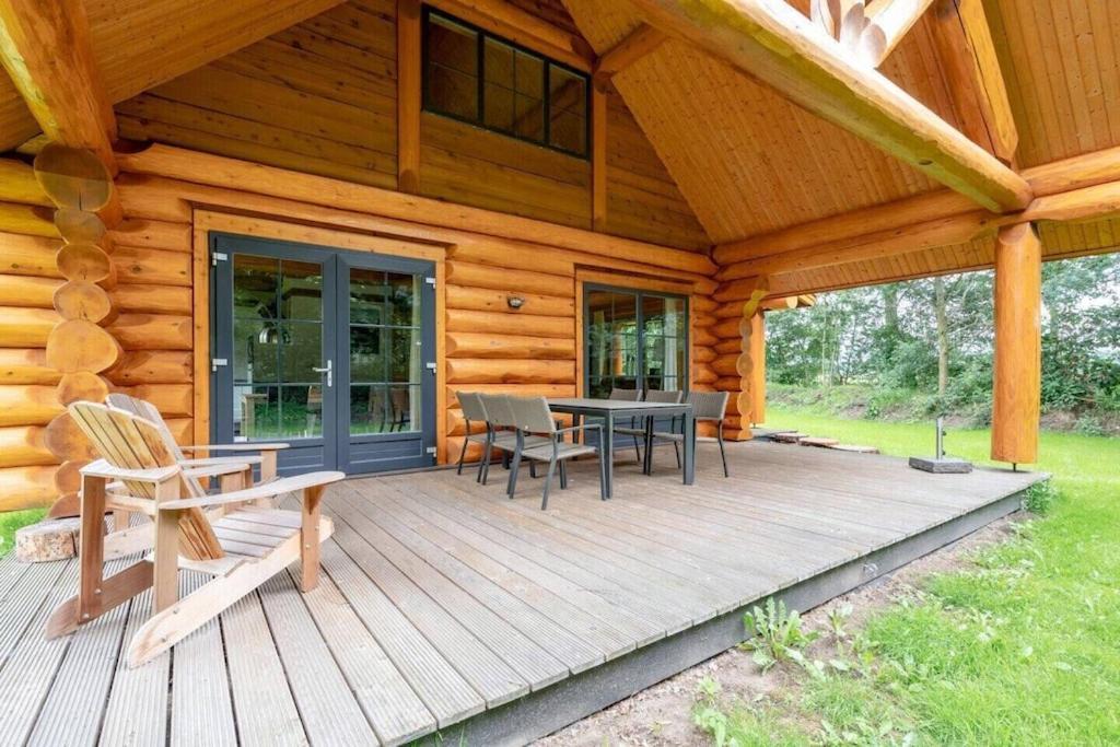 Unieke Houten Villa Met Sauna In Twente - 5P Den Ham Esterno foto