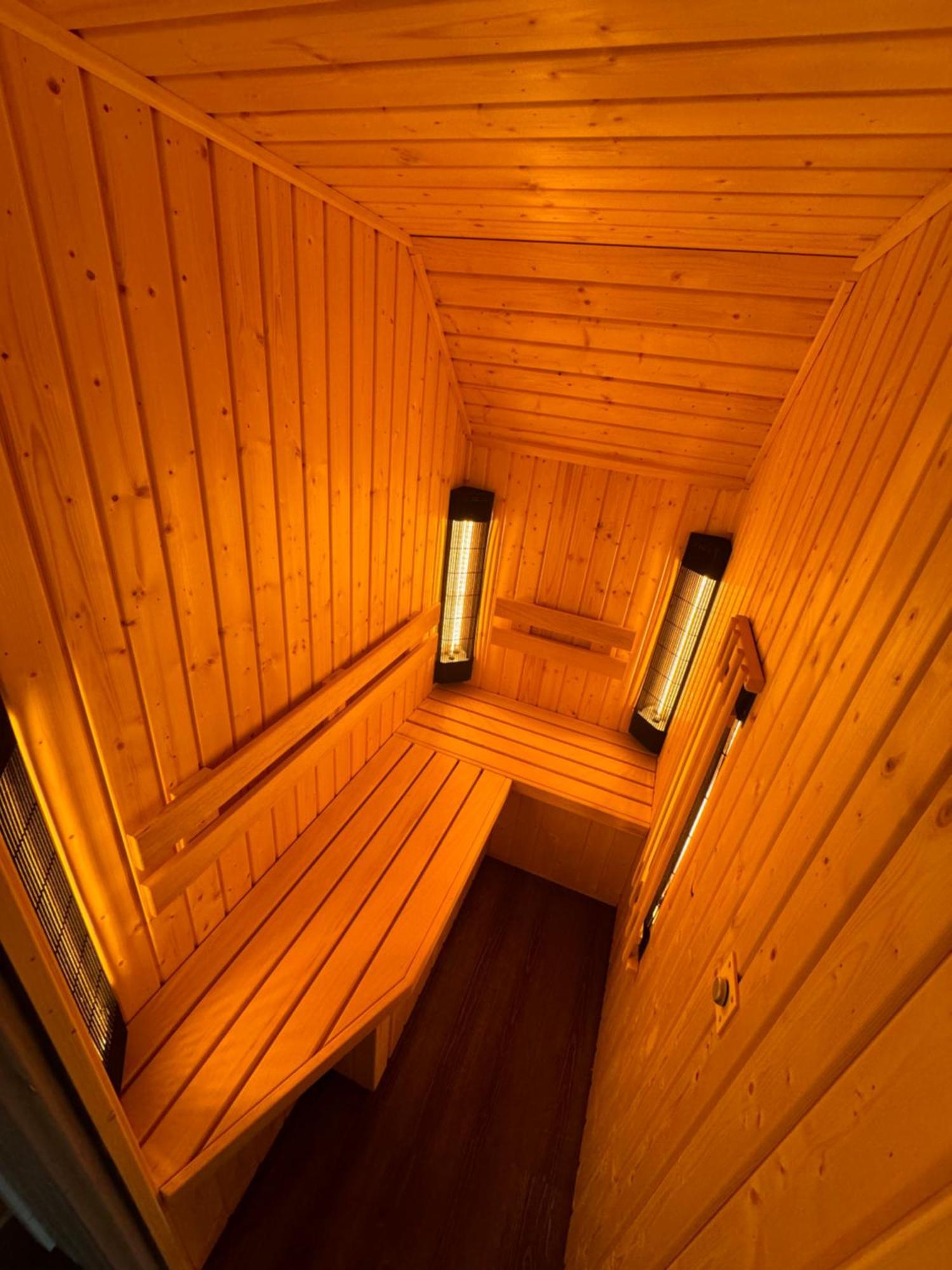 Unieke Houten Villa Met Sauna In Twente - 5P Den Ham Esterno foto